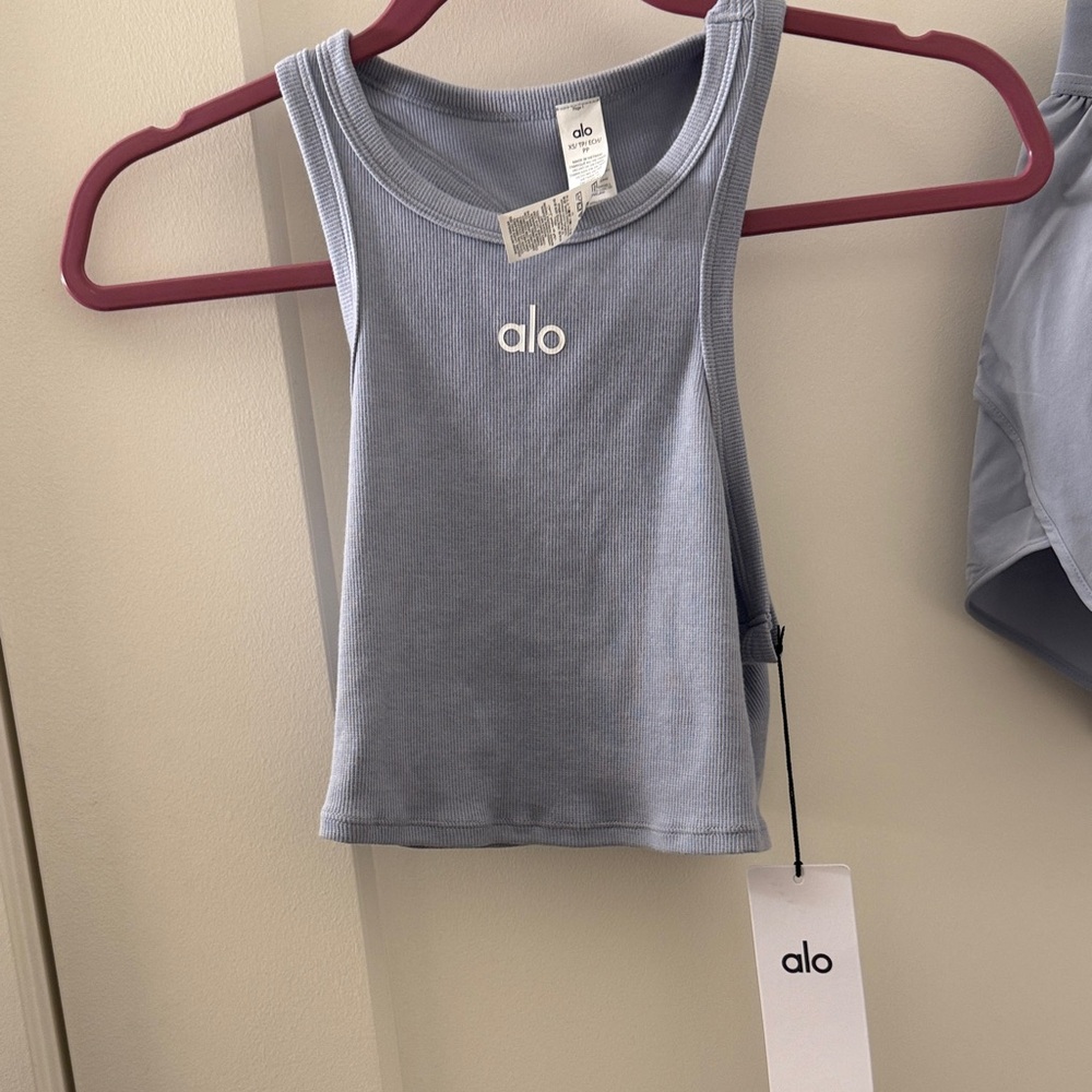 Alo Light Blue Tank Top